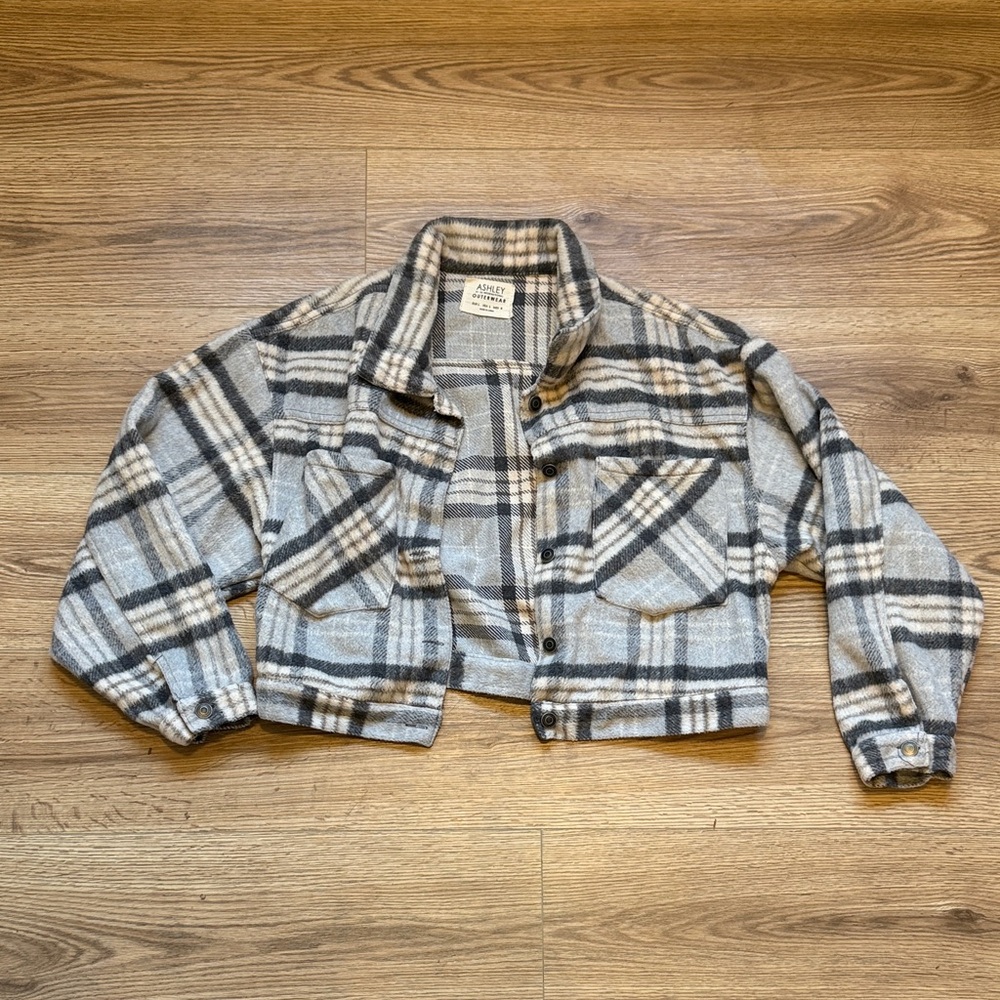 Ashley By 26 International Plaid Outerwear Jacket